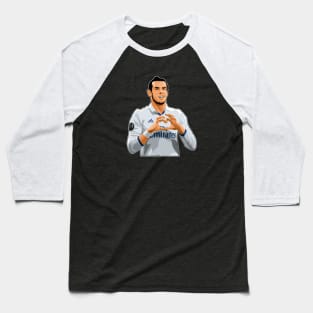 Gareth Bale Love Sign Celebration Baseball T-Shirt